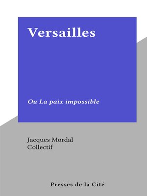 cover image of Versailles